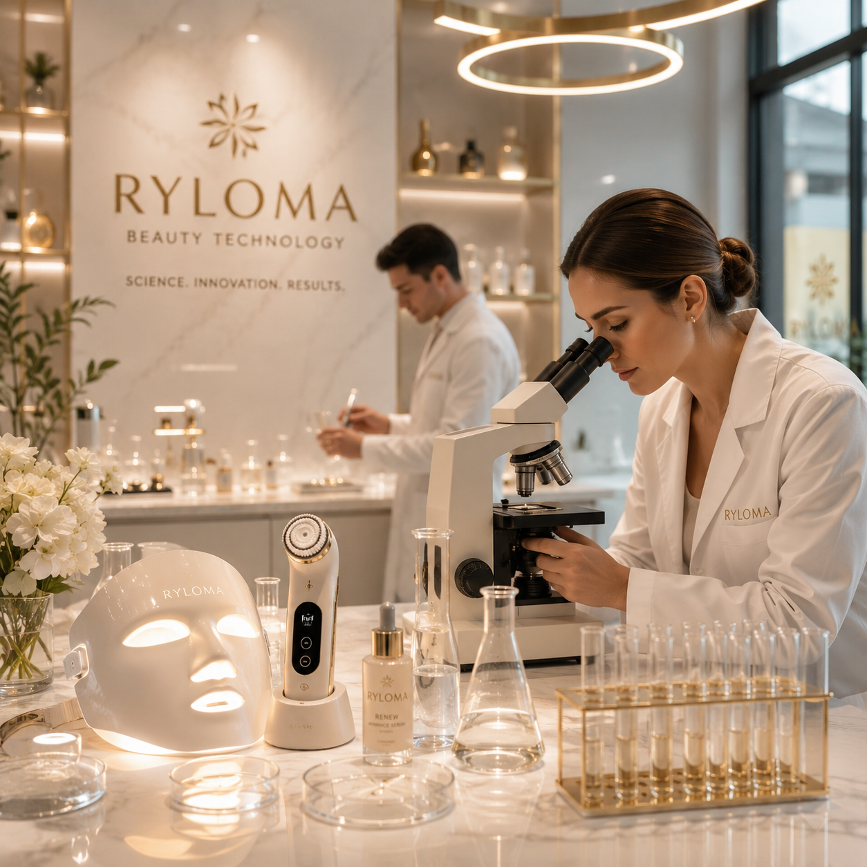 Ryloma beauty technology undergoing editorial product evaluation