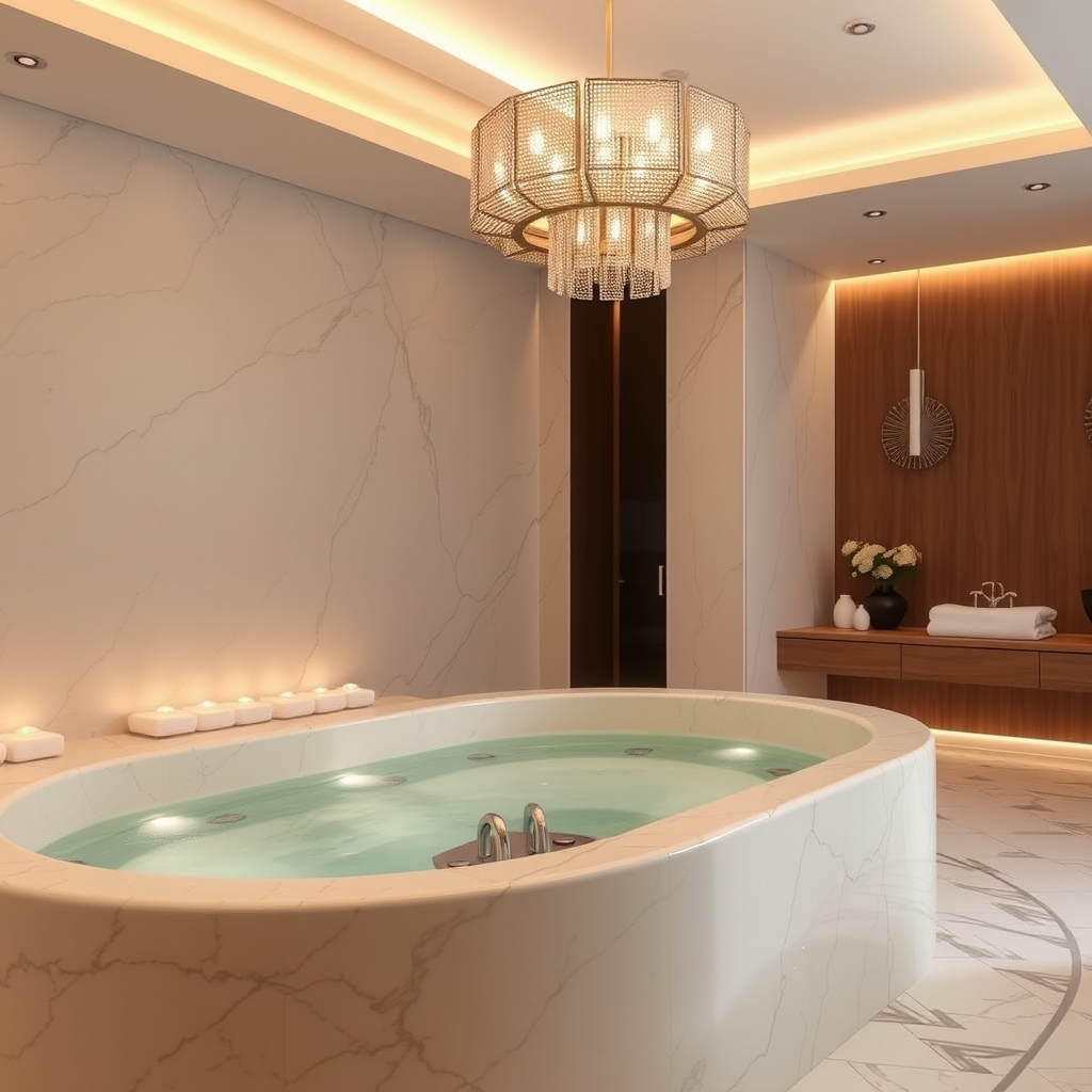 Luxury spa treatment room